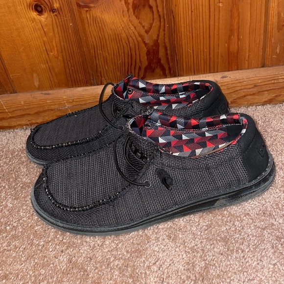 Hey dude shoes red gray and black shoes size 11 men’s causal shoes Wally Sox - Picture 4 of 10